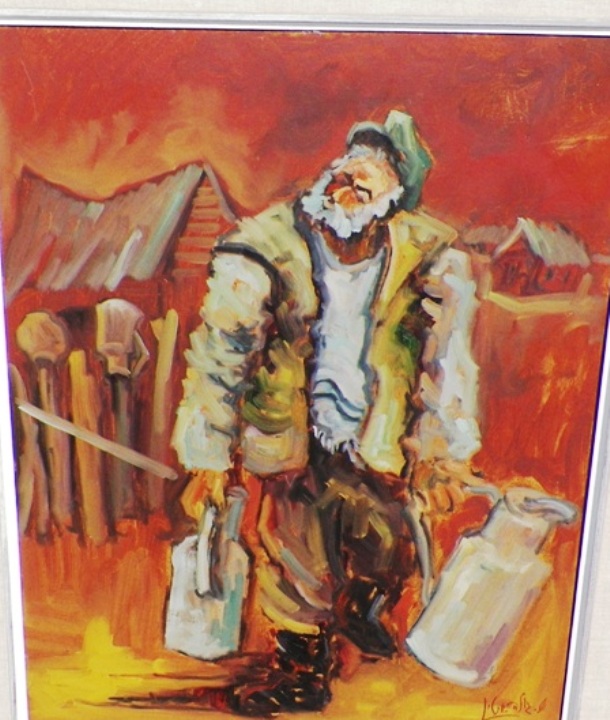 AA EBAY NEW A ART PAINTING THRIFT STORE BUNDLE PAINTING MILK MAN FARMER 1AA resized 2.jpg