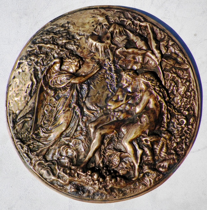 AA EBAY NEW A ART PLATE BRONZE ADAM & EVE 1AA.jpg