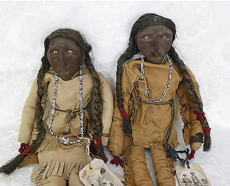 Antique Cloth Native American Cheyenne Indian Apple Head Doll Provenance 1920 #1788289917.jpg