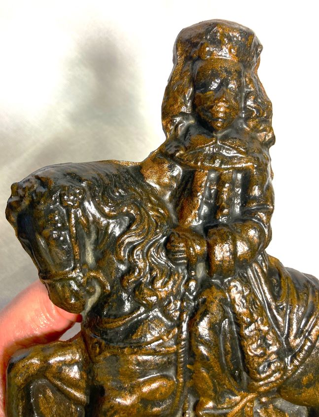 Antique King George III Resin or Wood Wall Plaque - 02A.jpg