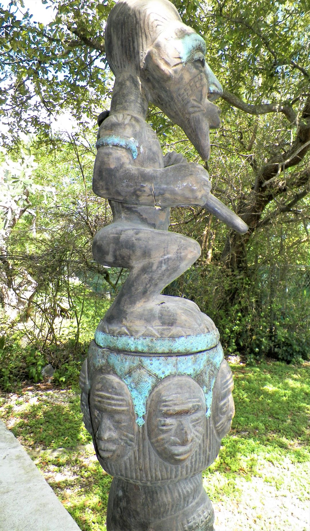 MOST INCREDIBLE AFRICAN STATUE/S! 2 Pieces MALE + FEMALE w/BABY JOIN
