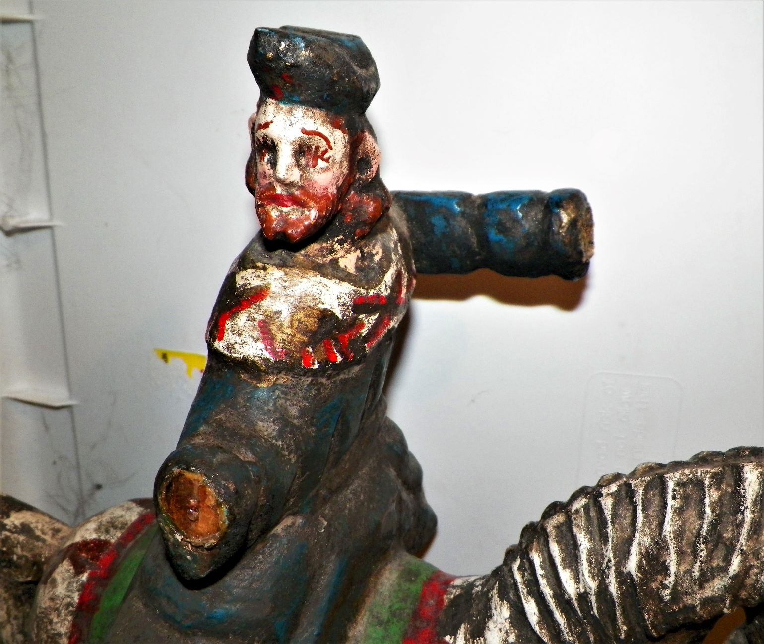 ART CARVED HORSE & RIDER 2AA.JPG
