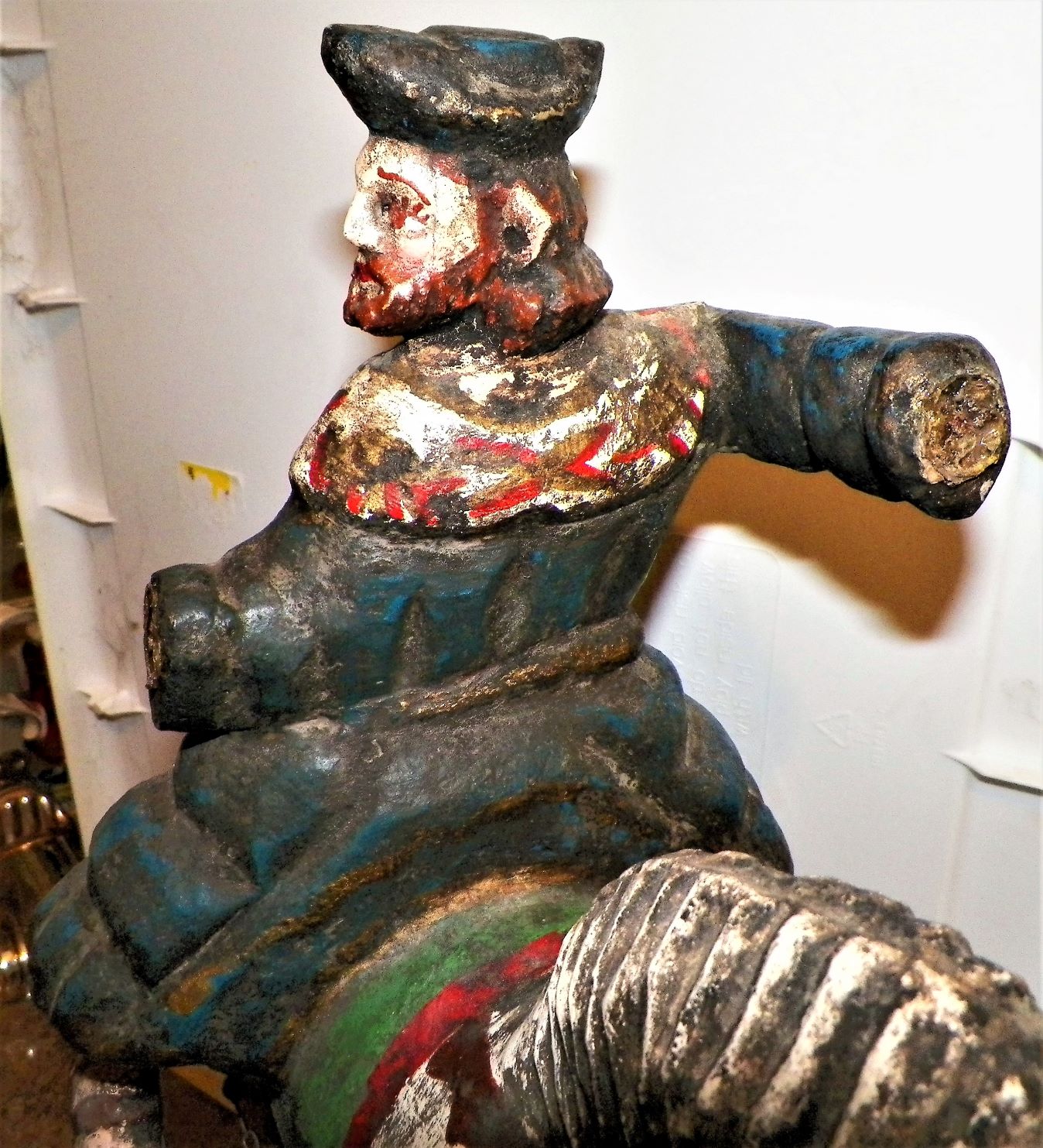 ART CARVED HORSE & RIDER 2AA_A.JPG