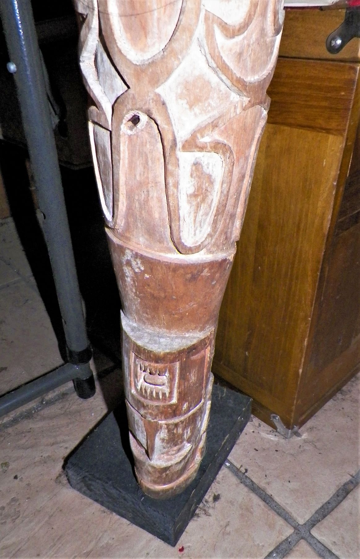 ART CARVED TRIBAL TOTEM POLE LIKE PAPAU NEW GUENIA 3AAA.JPG