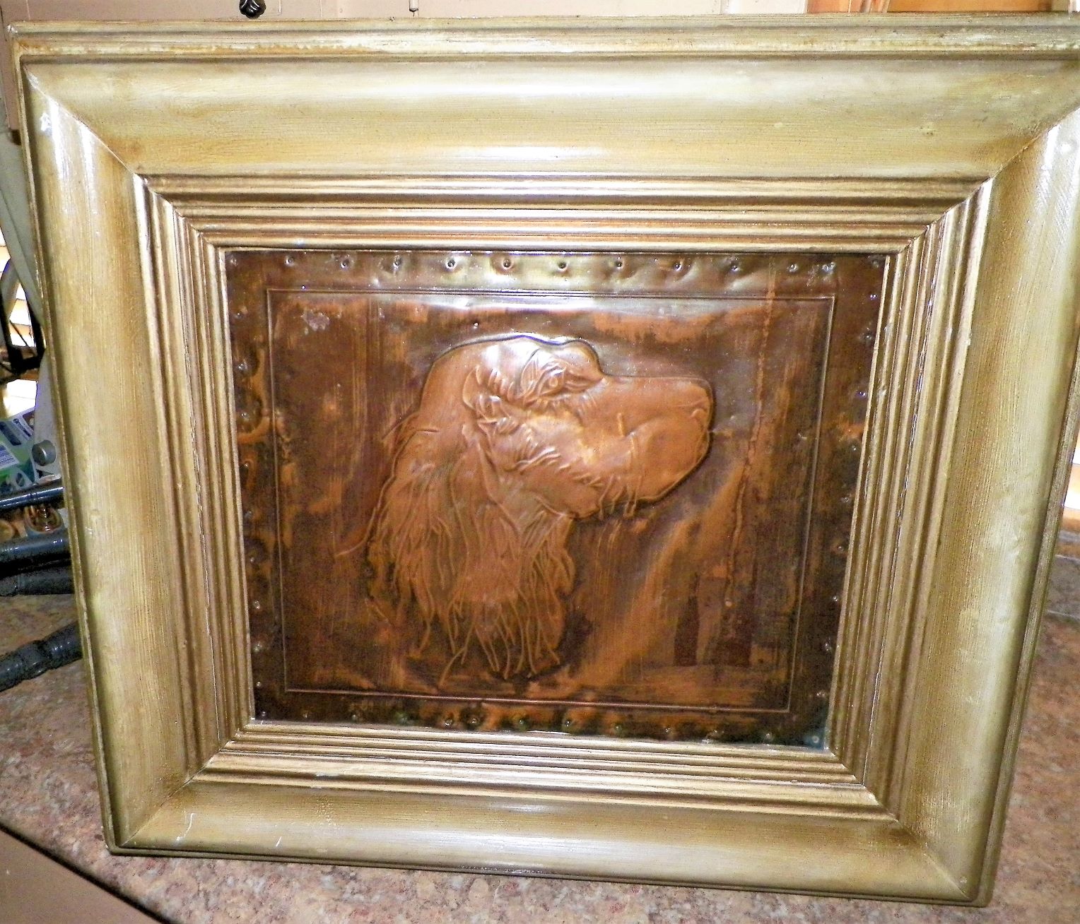 ART COPPER RETRIEVER 3D RELIEF 1AAA.JPG