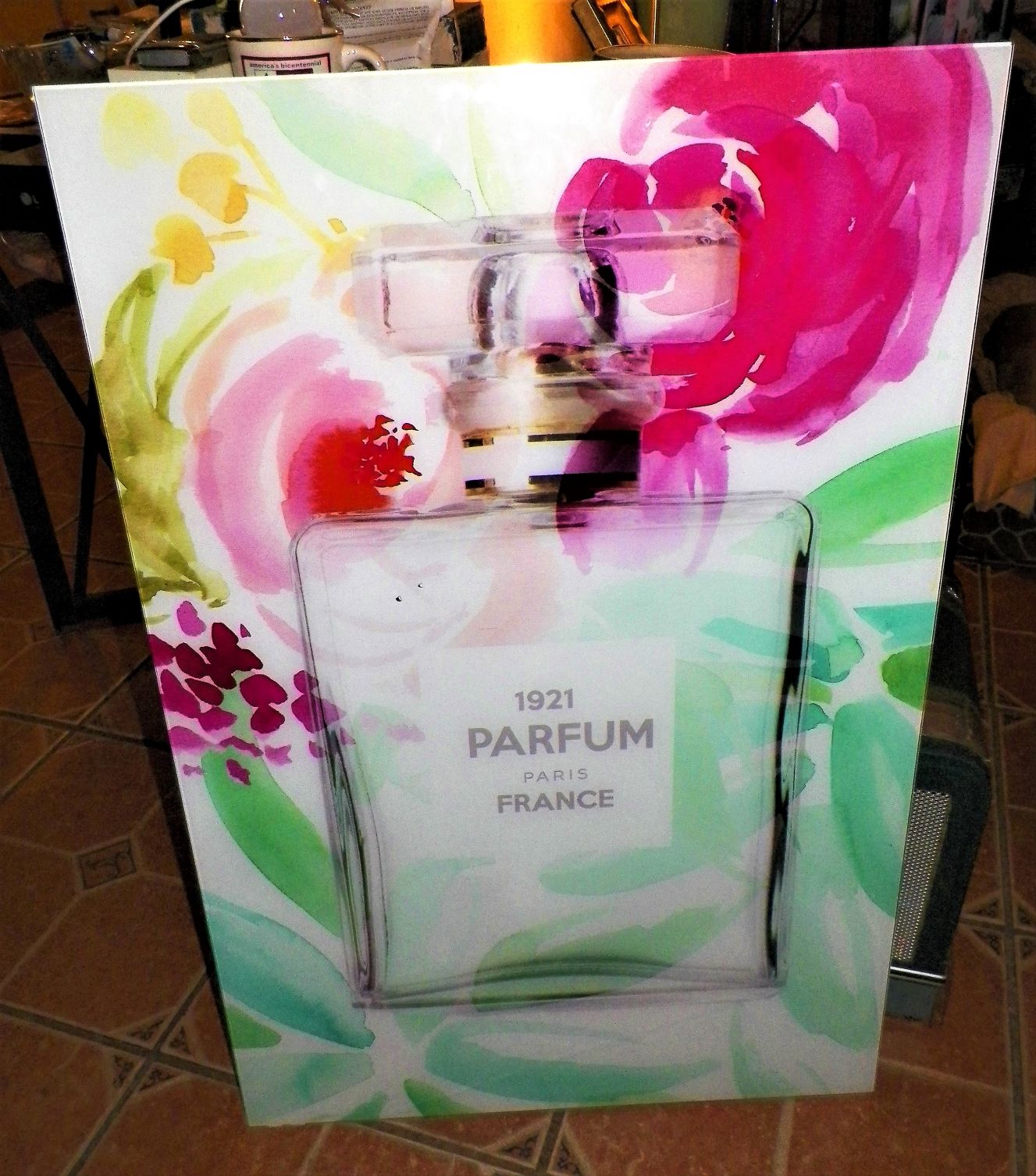 ART GLASS PERFUME PARFUME WALL ART 1AA.JPG