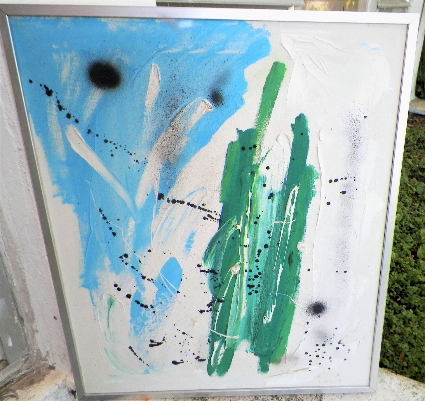 1970 Abstract painting signed R. Bergman is this Robert Bergman