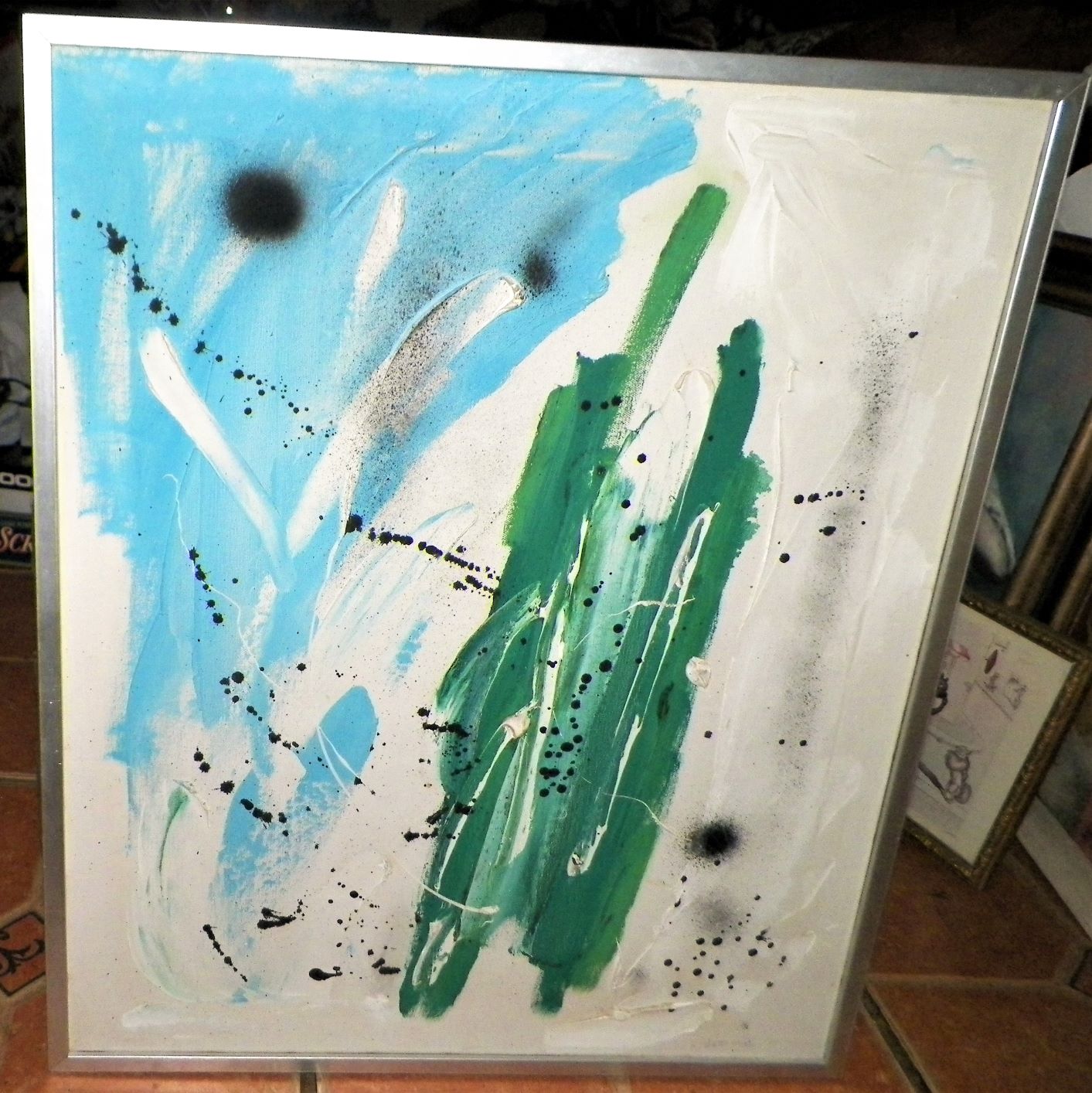 1970 Abstract painting signed R. Bergman is this Robert Bergman