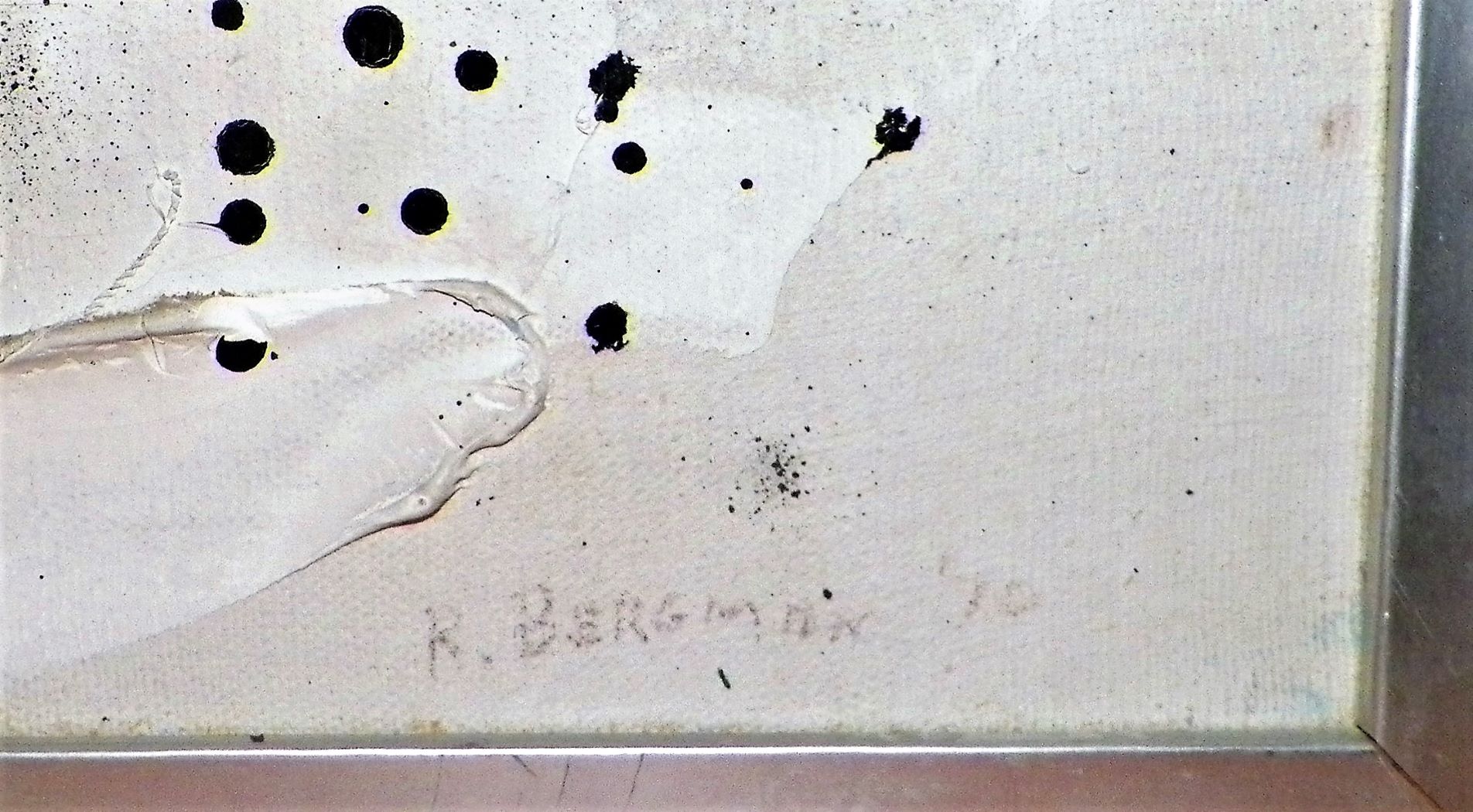 1970 Abstract painting signed R. Bergman is this Robert Bergman