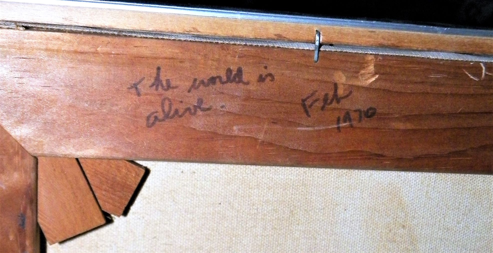 1970 Abstract painting signed R. Bergman is this Robert Bergman