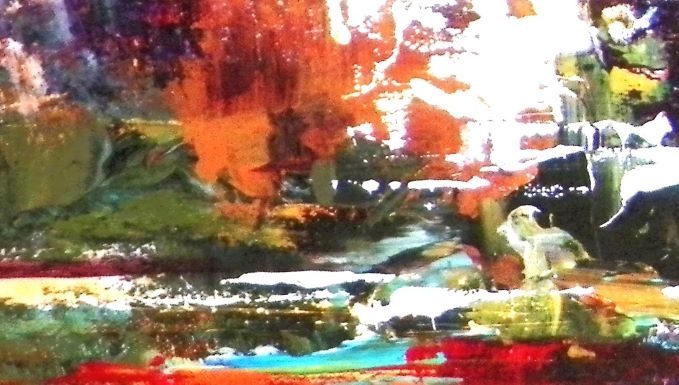 ART PAINTING ABSTRACT CITYSCAPE UNSIGNED 3AA.JPG