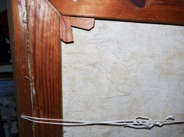 ART PAINTING ABSTRACT PURPLR RED WITH LINES 4AAA.JPG