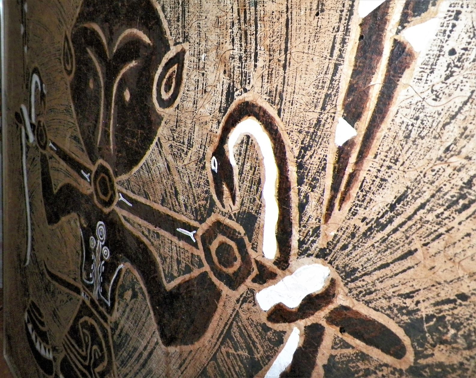 ART PAINTING AFRICAN PRIMITIVE LARGE 3AA.JPG