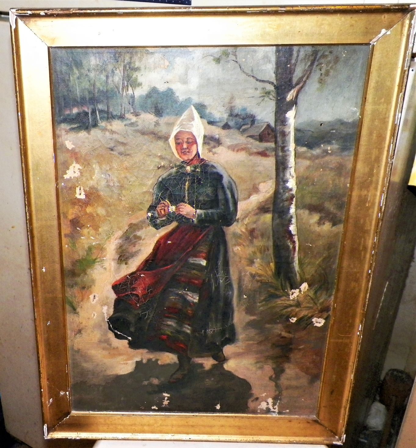 ART PAINTING ANTIQUE PAINTING CAMPBELL 1AA.JPG