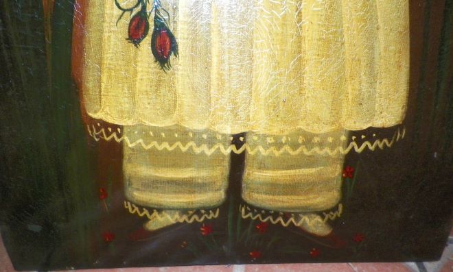 ART PAINTING ANTIQUE PAINTING GIRL 4AAA.JPG