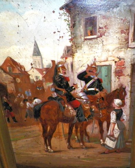 ART PAINTING ANTIQUE SMALL M WALKER 2AA.JPG