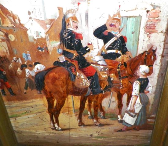 ART PAINTING ANTIQUE SMALL M WALKER 3AAA.JPG