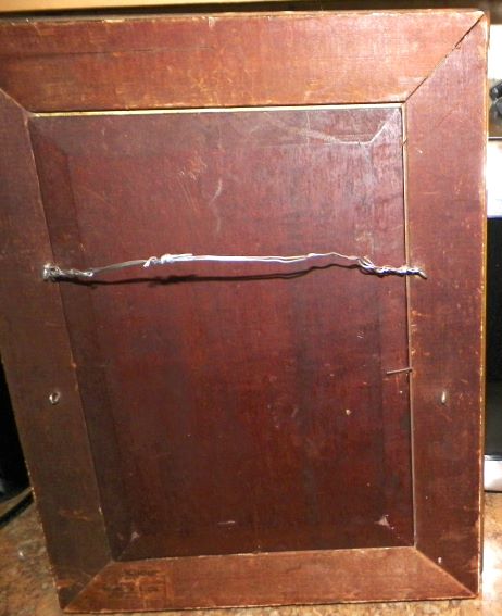 ART PAINTING ANTIQUE SMALL M WALKER 8AA.JPG