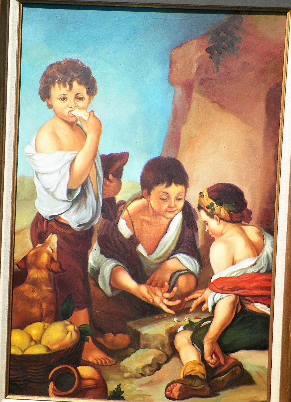 ART PAINTING AUCTION MAXBID 2 BOYS  CA.JPG