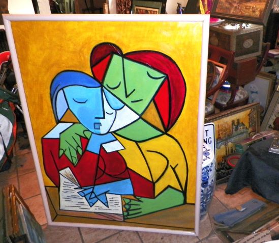 ART PAINTING BRITTO SCHOOL LARGE 5 x 4 1AA.JPG