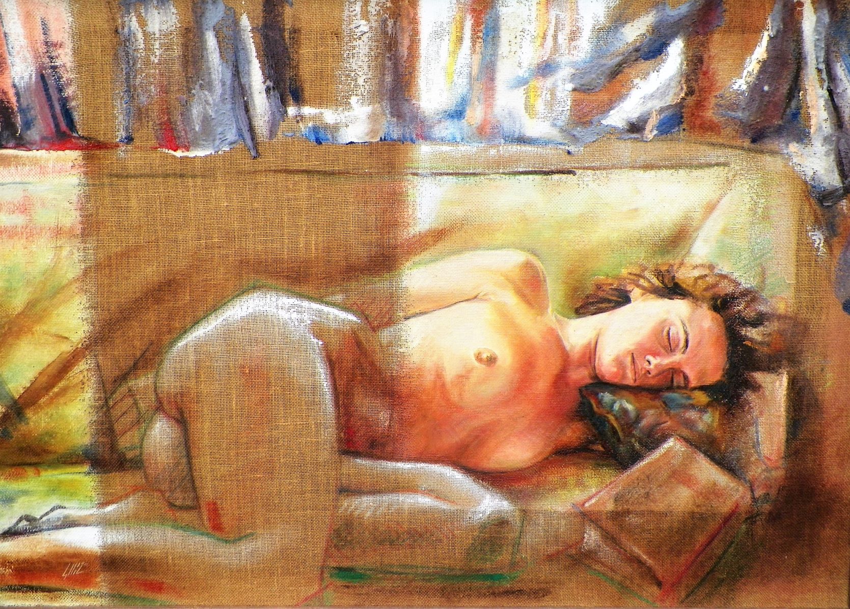 ART PAINTING CARLOS CALLIZO NUDE 2AAZZ.JPG