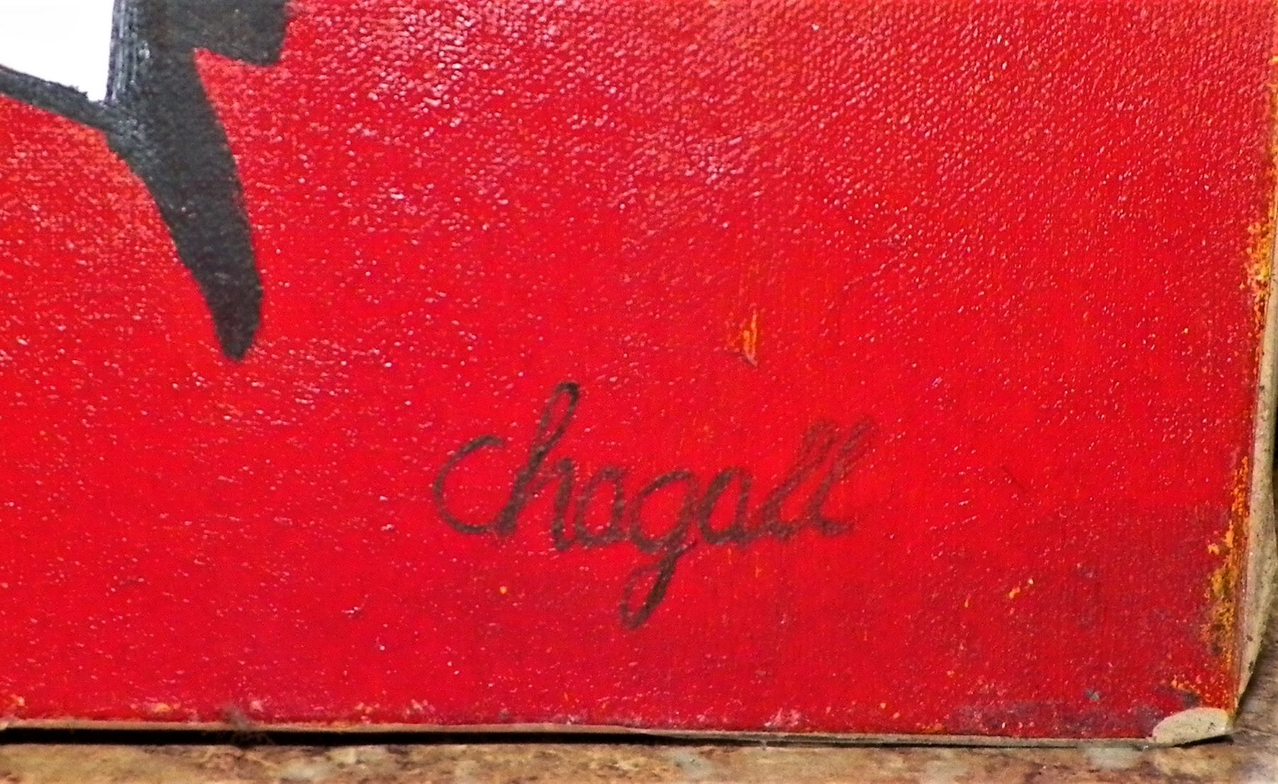 ART PAINTING CHAGALL SIGNED THRIFT STORE FIND 4AA.JPG