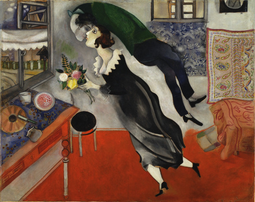 ART PAINTING CHAGALL SIGNED THRIFT STORE FIND 5AA.JPG