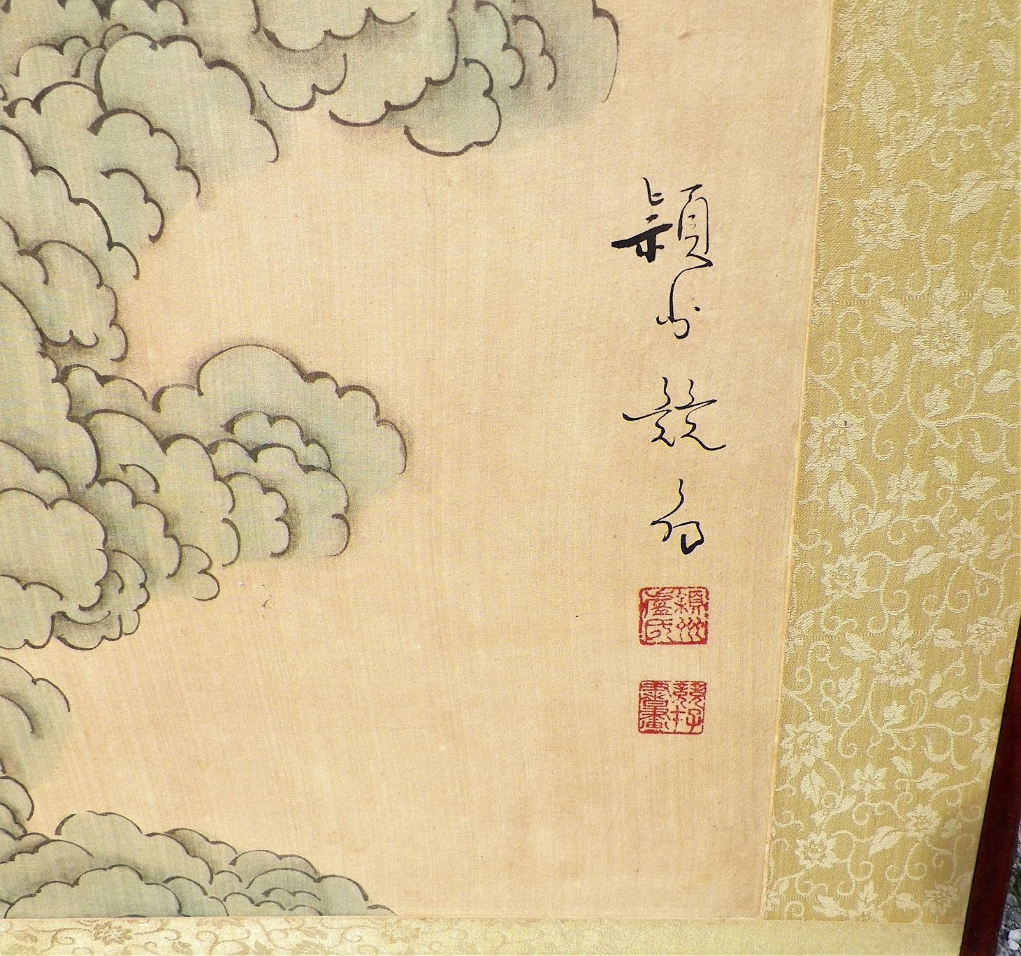 ART PAINTING CHINESE PANELS SILK 4AA.JPG
