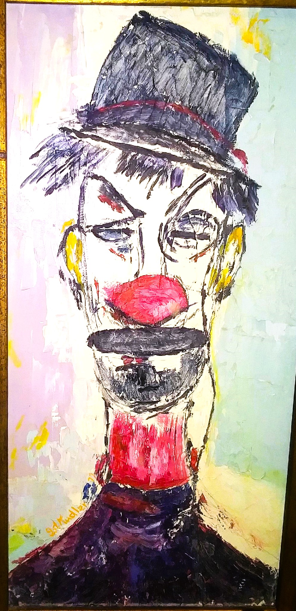 ART PAINTING CLOWN TALL DALI LOOKING 3AA.jpg