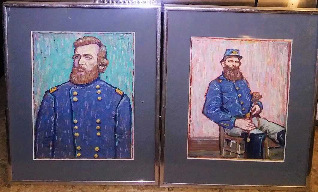 ART PAINTING CONFEDERATE SOLDIERS A GROUP 1AA.jpg