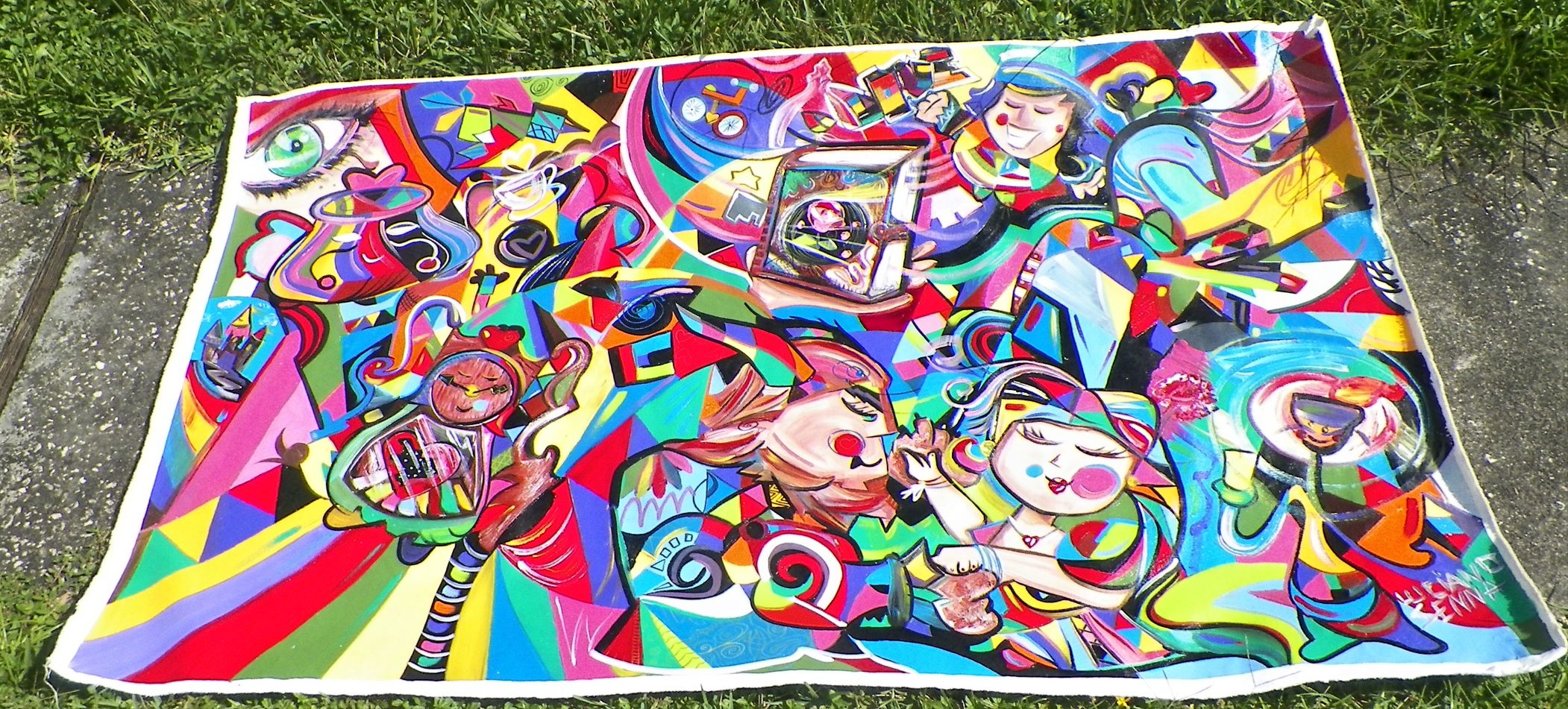 ART PAINTING CUBAN ABSTRACT LARGE SENNA 1AA.JPG