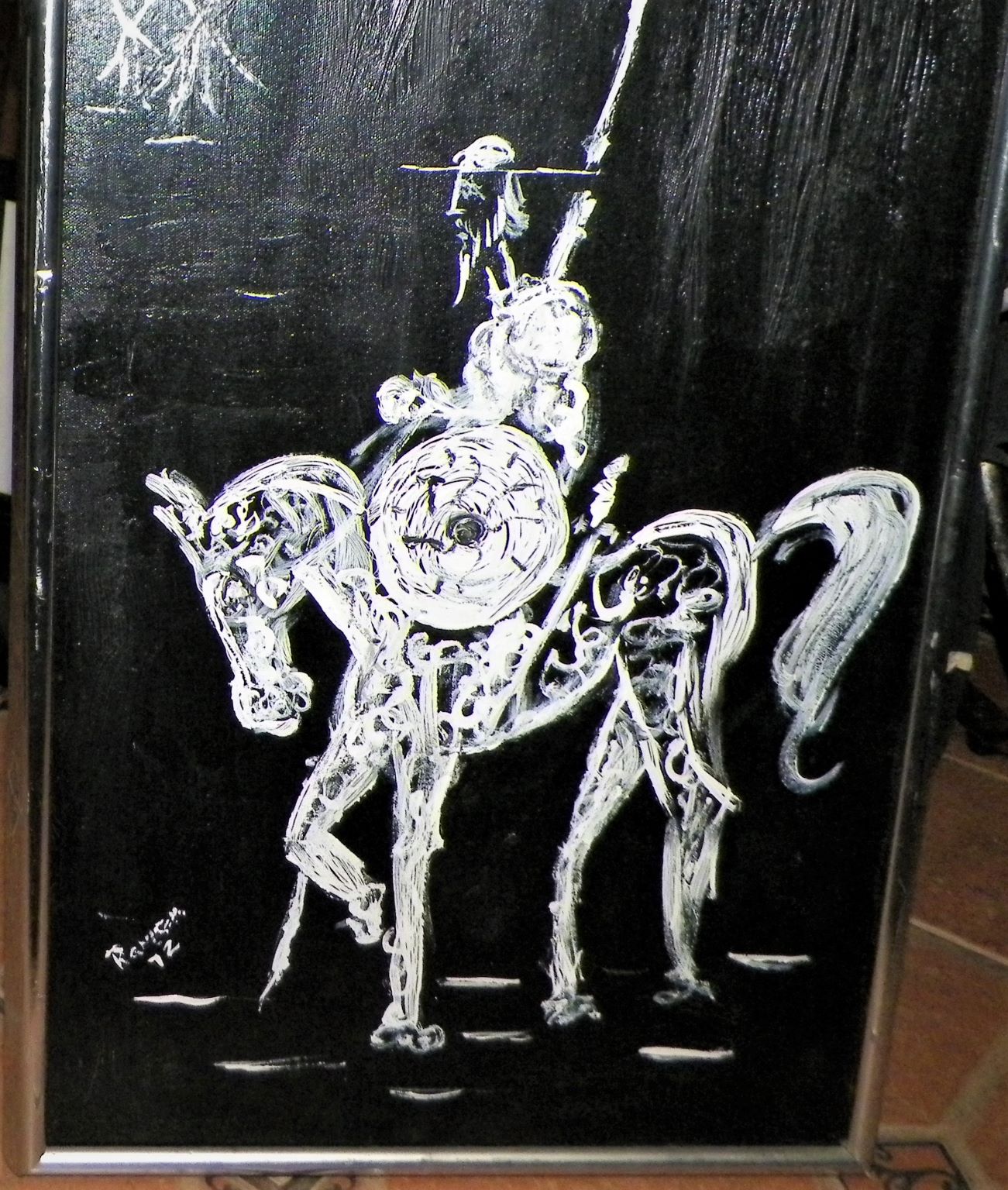 ART PAINTING DON Q BLACK & WHITE PAINTING 1AAA.JPG