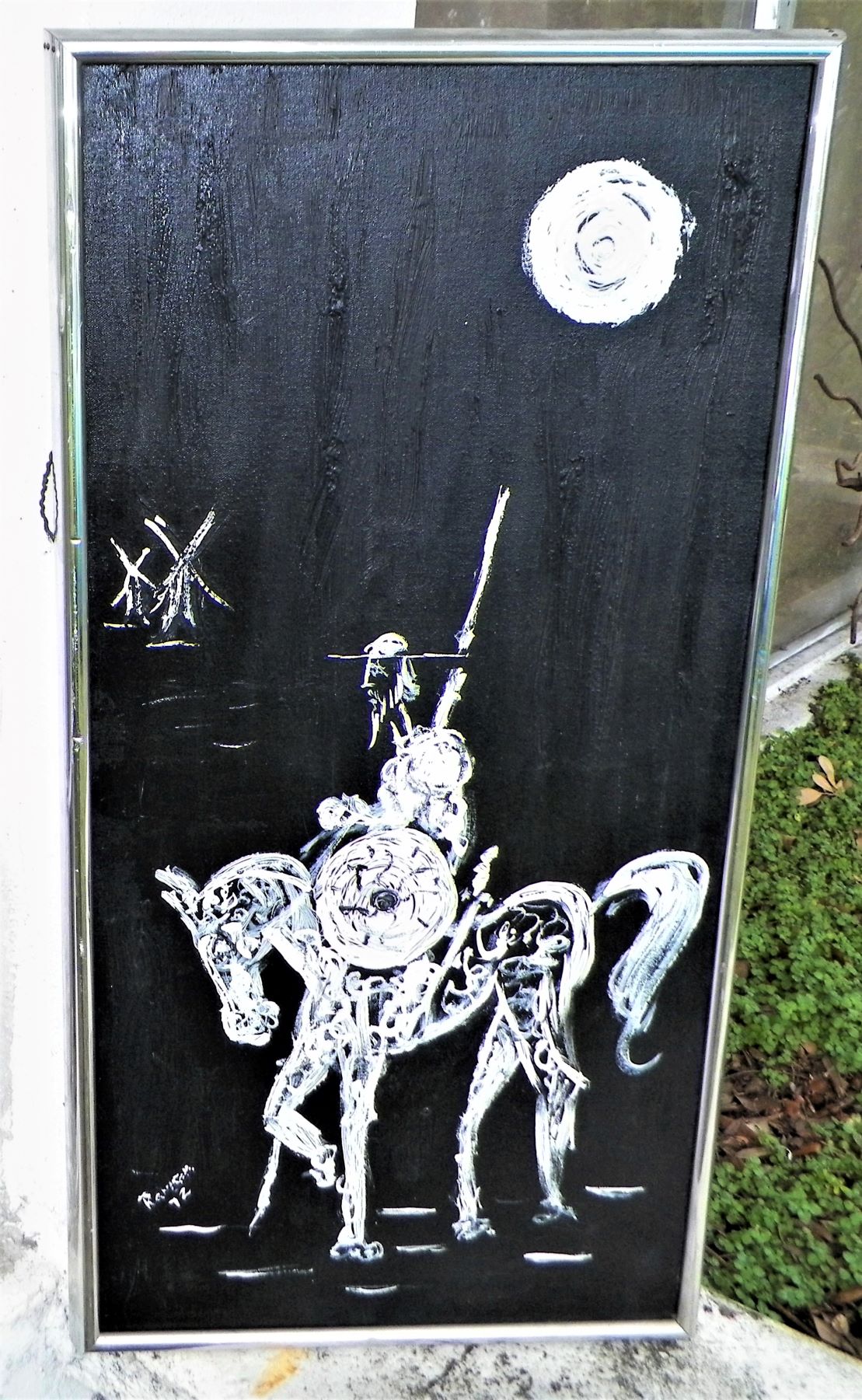 ART PAINTING DON Q BLACK & WHITE PAINTING 2AA.JPG