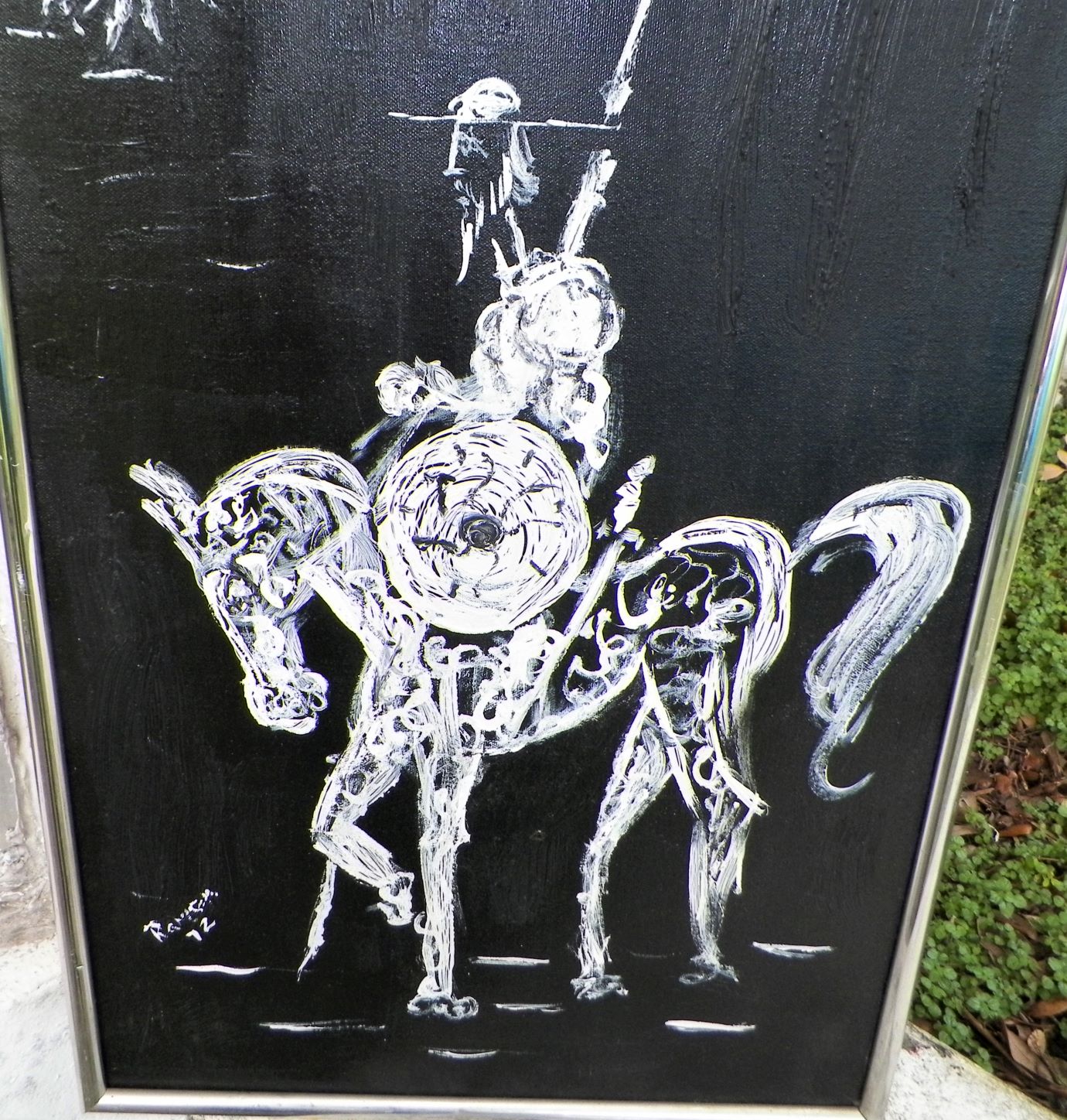 ART PAINTING DON Q BLACK & WHITE PAINTING 2BAAA.JPG