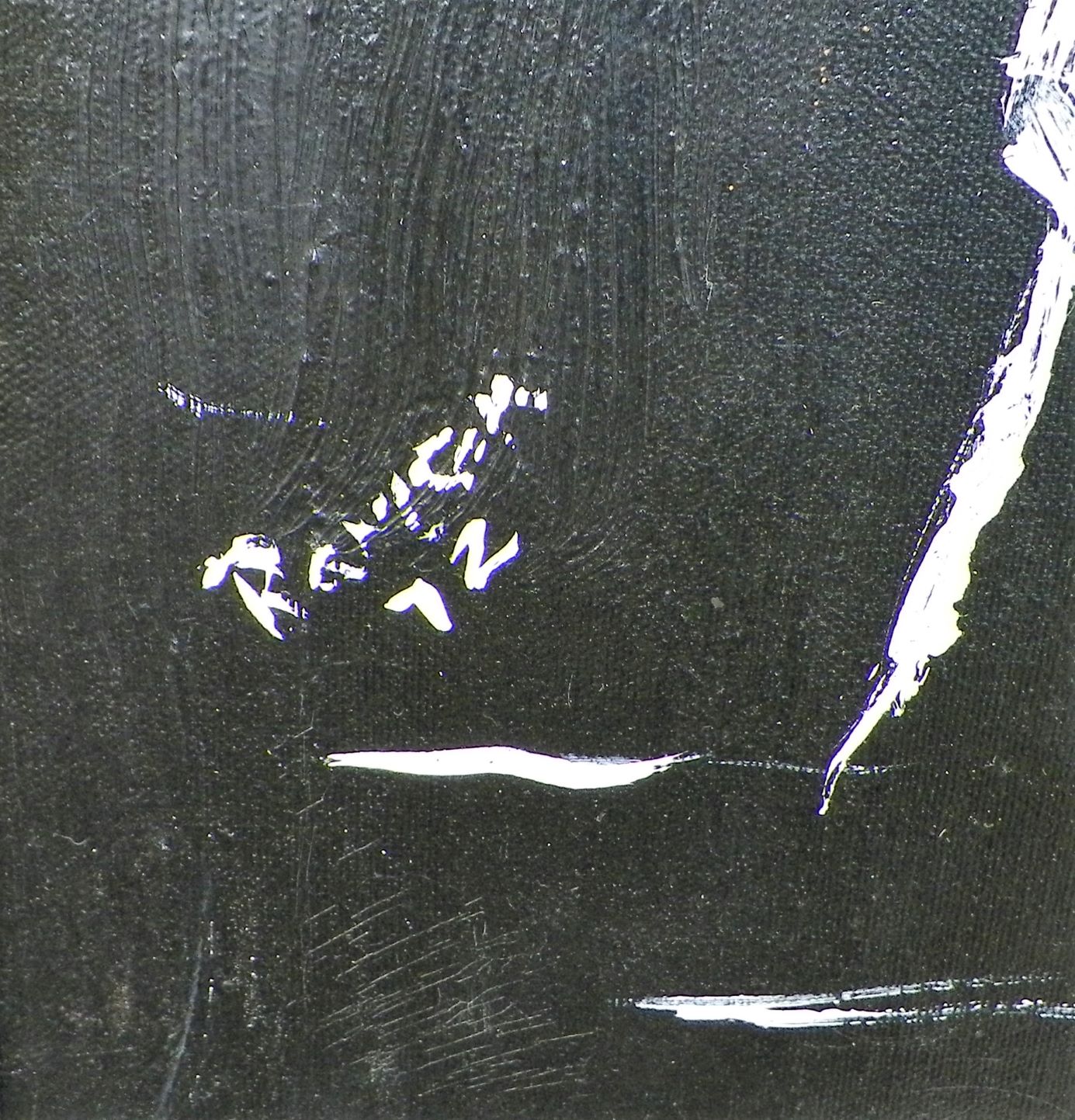 ART PAINTING DON Q BLACK & WHITE PAINTING 2CAA.JPG