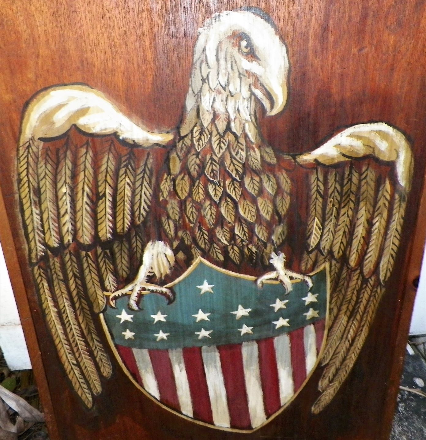 ART PAINTING EAGLE & 13 STAR SHIELD 1A_CA.JPG