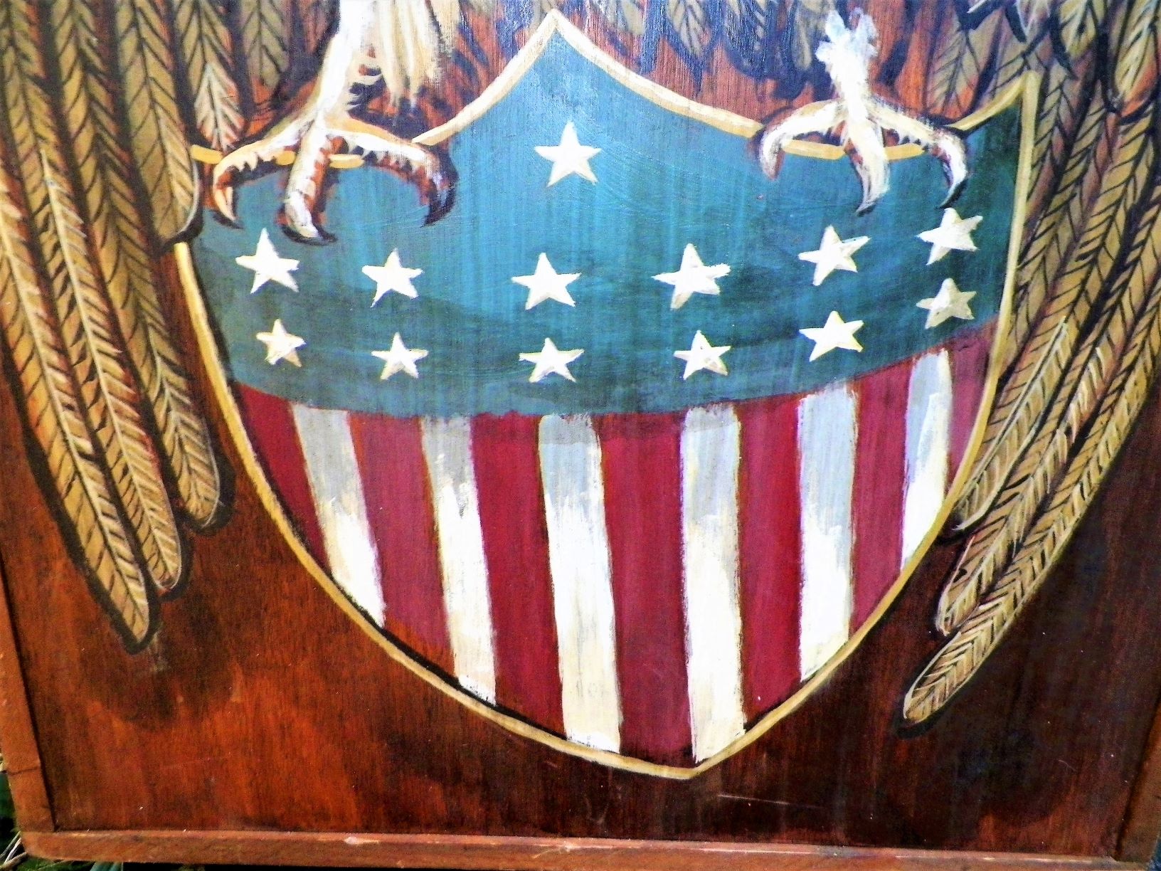 ART PAINTING EAGLE & 13 STAR SHIELD 1A_DAAA.JPG