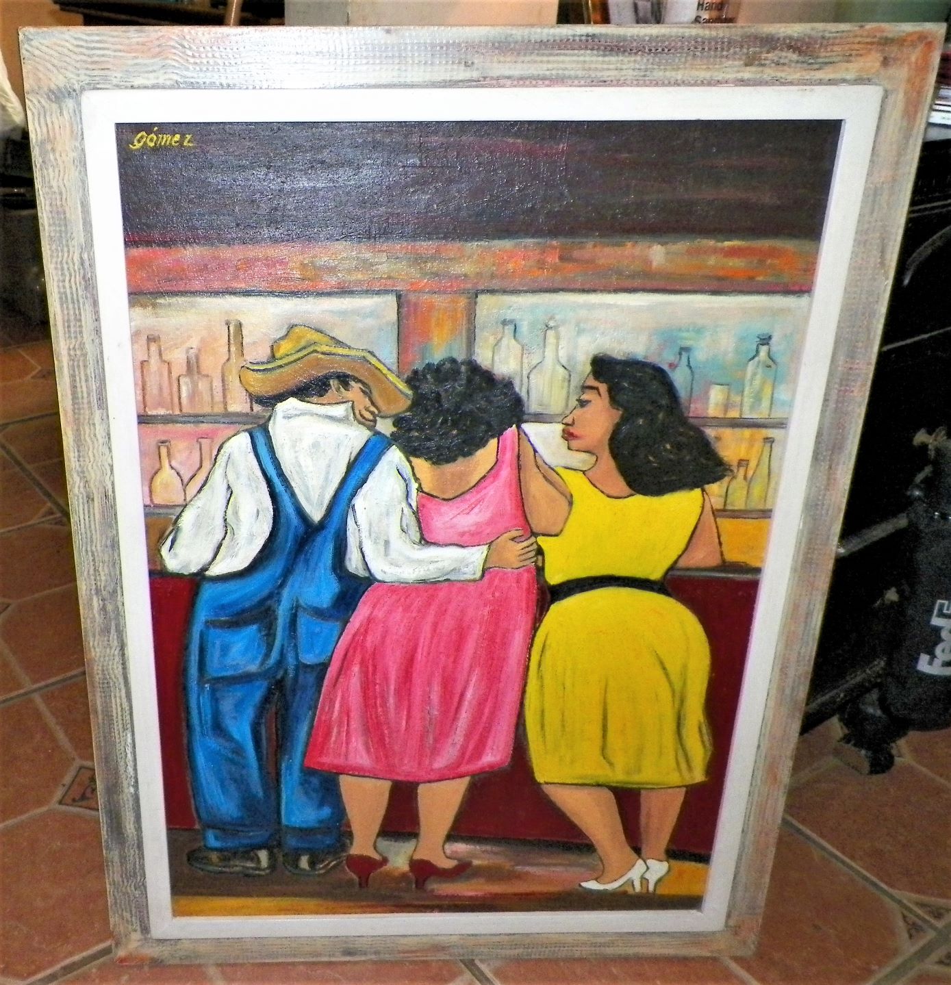 ART PAINTING GOMEZ THRIFT STORE FIND 1AA.JPG