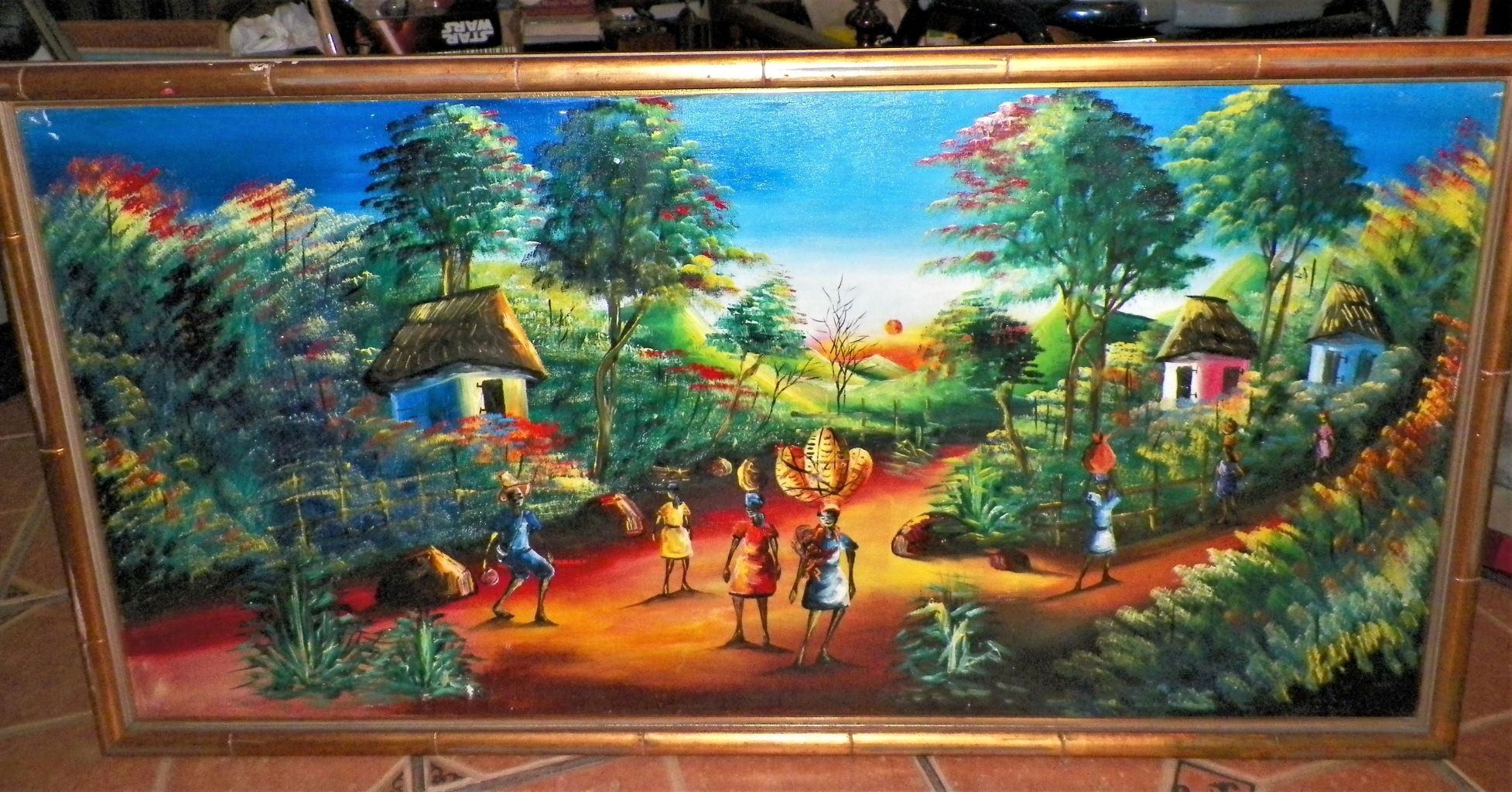 ART PAINTING HAITIAN 1AA UNSIGNED 1.JPG
