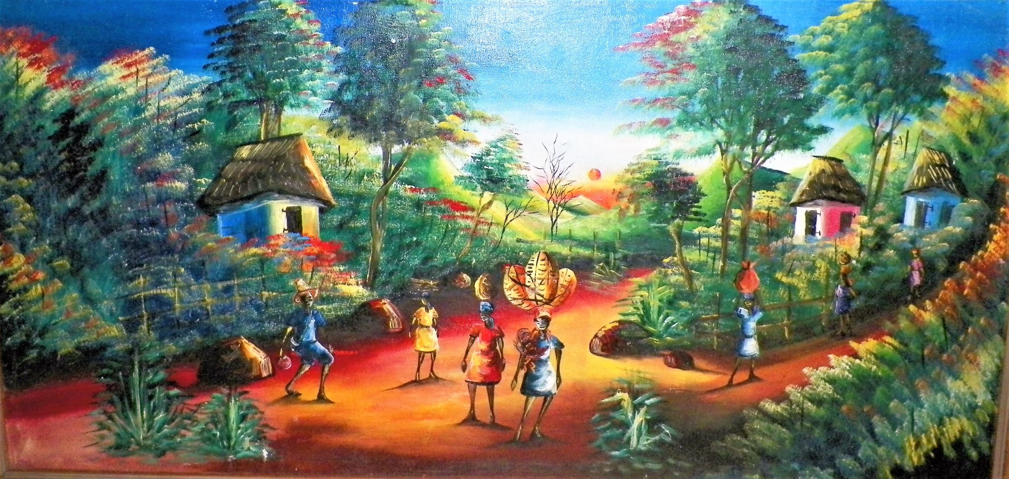 ART PAINTING HAITIAN 1AA UNSIGNED 1A.JPG
