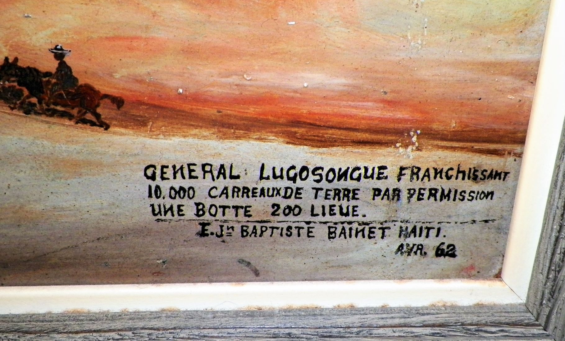 ART PAINTING HAITIAN GENERAL STEPPING OVER TOWN 3AA.JPG