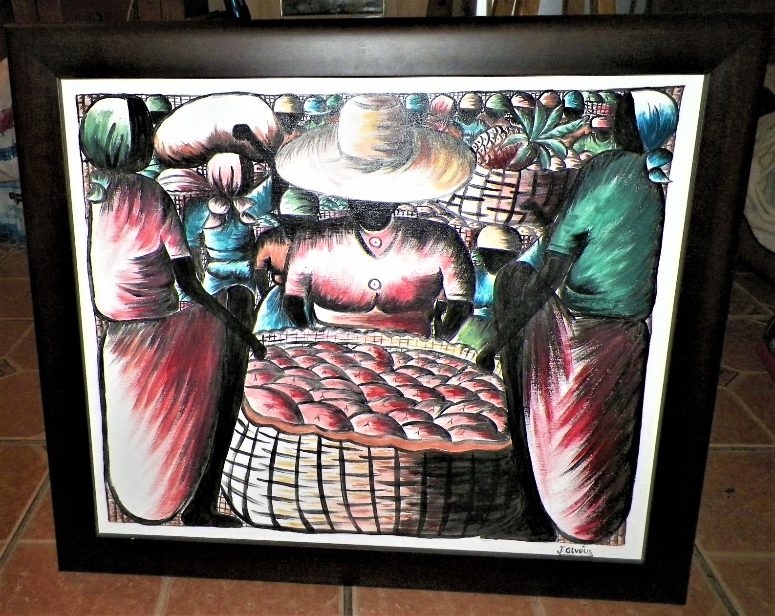 ART PAINTING HAITIAN J CLAVIUS 1AA.JPG