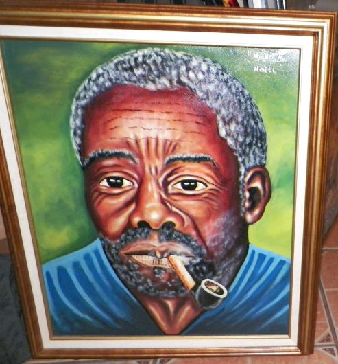 ART PAINTING HAITIAN MICHEL AX 1AA.JPG