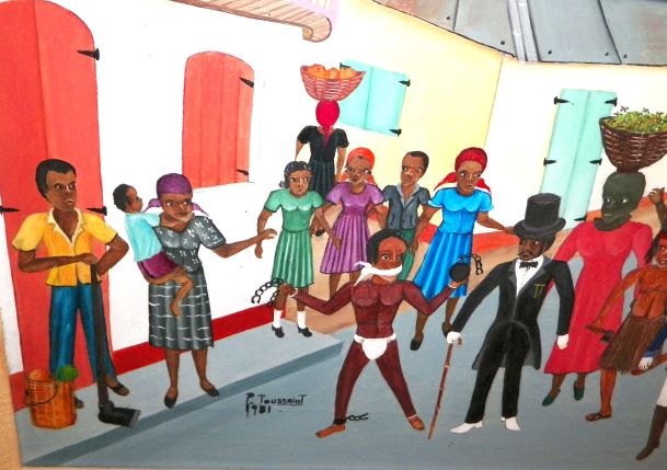 ART PAINTING HAITIAN P TOUSSAINT 4CAA.JPG