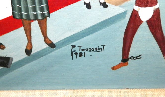 ART PAINTING HAITIAN P TOUSSAINT 7AAA.JPG