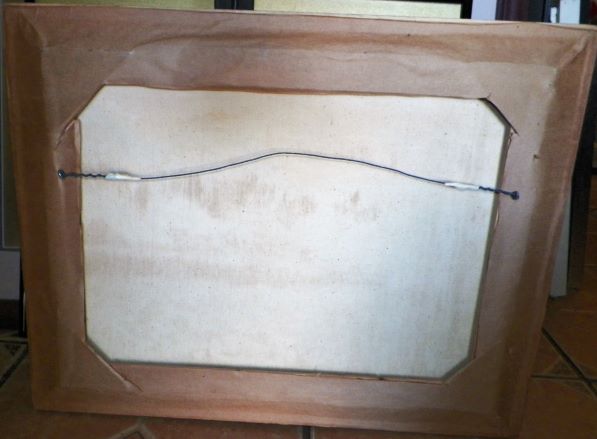 ART PAINTING HAITIAN THRIFT STORE FIND PAIR GUCIF POSSIBLLY 4AA.JPG