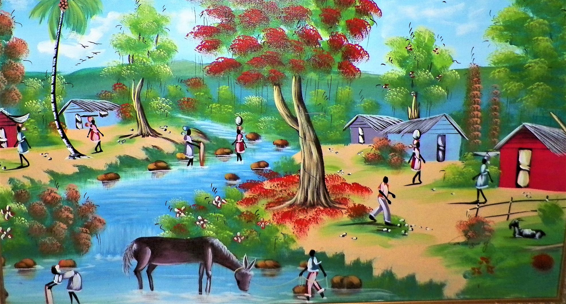 ART PAINTING HAITIAN THRIFT STORE FIND RODRIGUEZ MAYBE 2AA.JPG