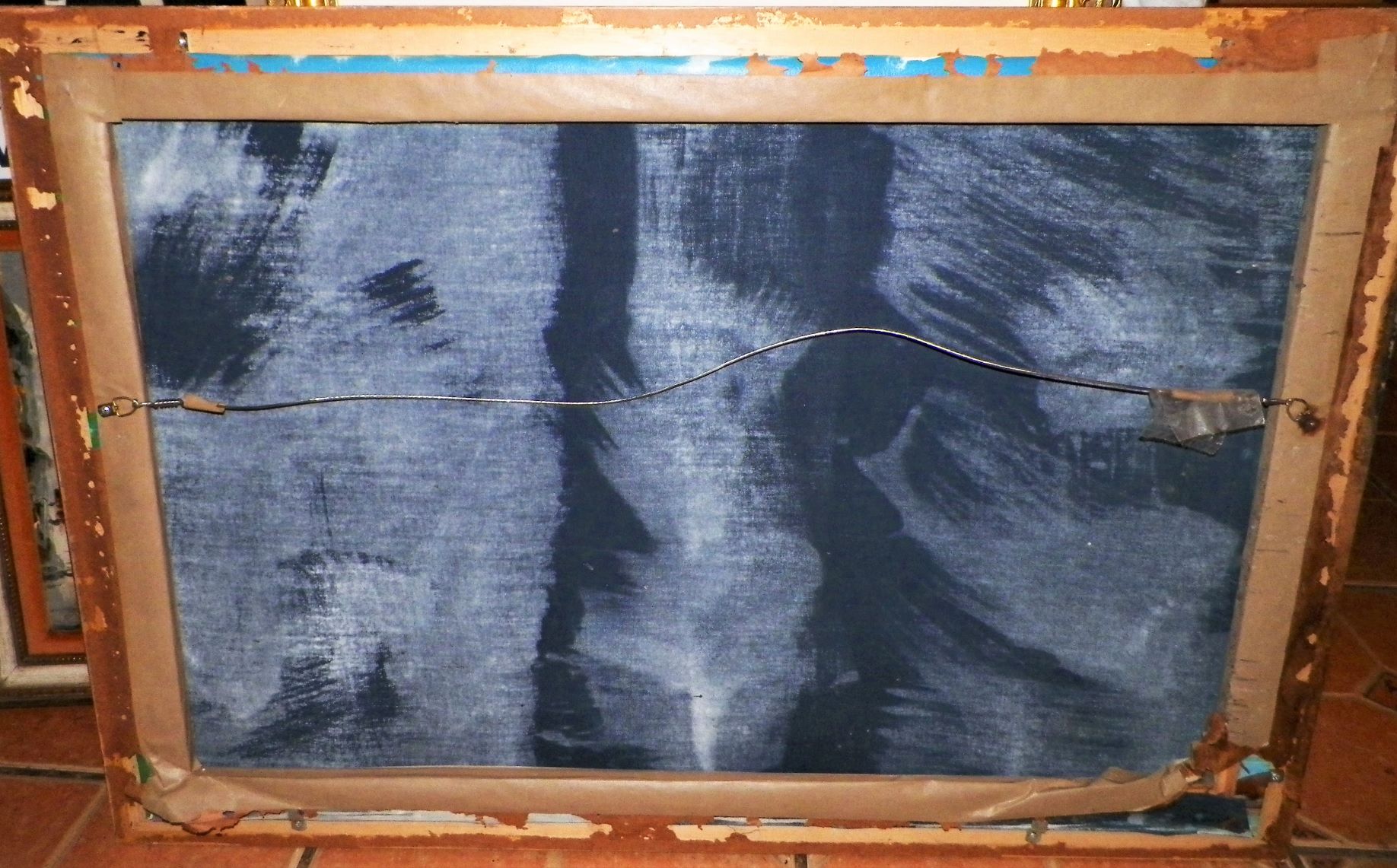 ART PAINTING HAITIAN THRIFT STORE FIND RODRIGUEZ MAYBE 4AA.JPG