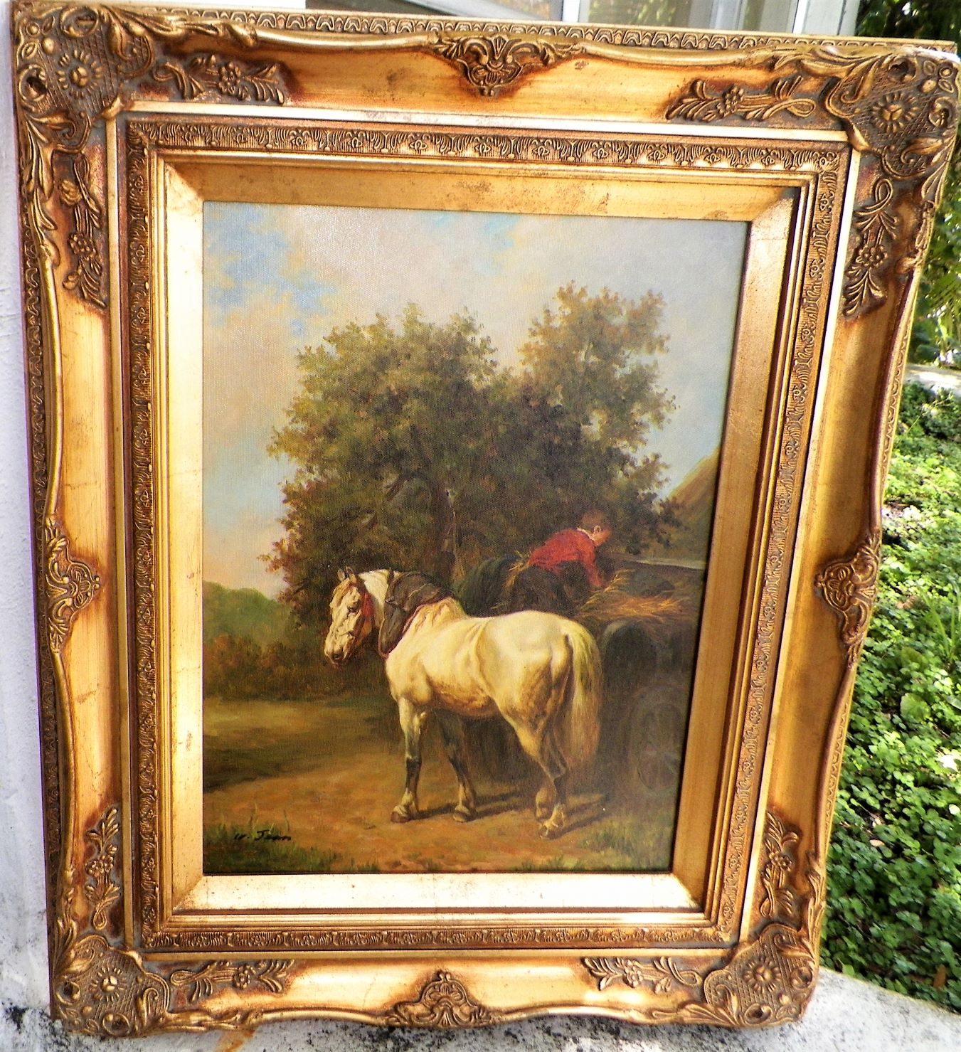 ART PAINTING HORSE JEAN 5AA.JPG