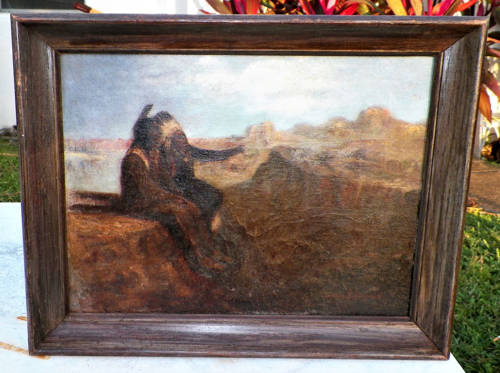 ART PAINTING INDIANS TALKING 1BAAZZZ.jpg